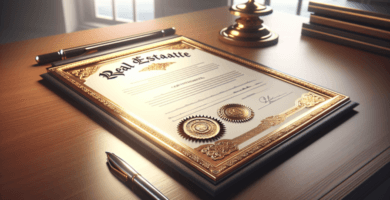 certificado de bienes raíces