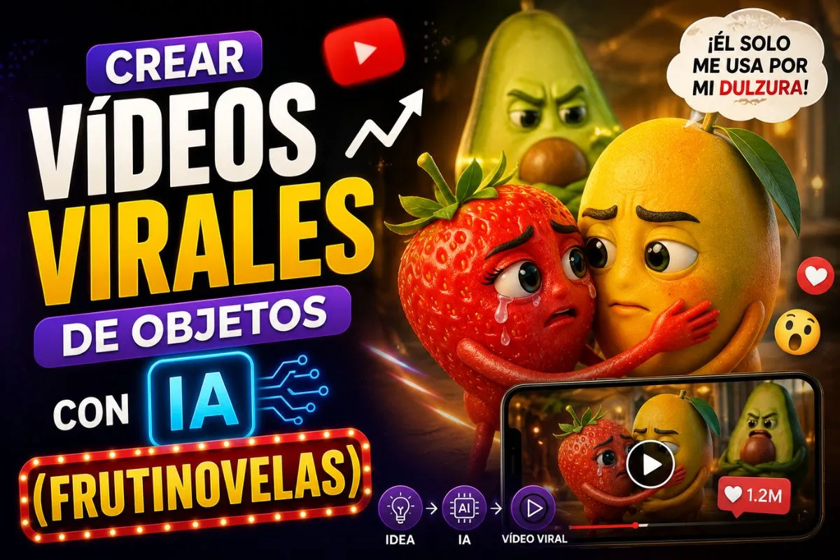 Crear vídeos virales de objetos con IA